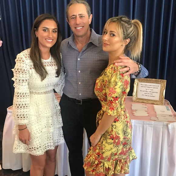 Aqua white lace dress - Picture 3 of 6